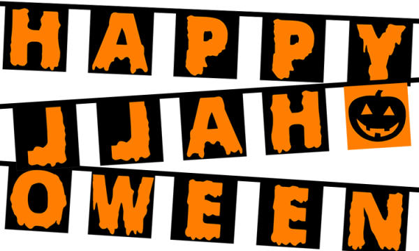 Happy Halloween (Text) Bunting